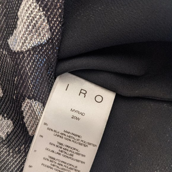 IRIO (NWT) Black And Silver Myriad One-Shoulder Dress - Picture 11 of 11